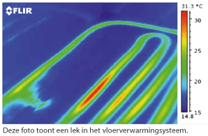 vloerverwarming lekkage opsporen